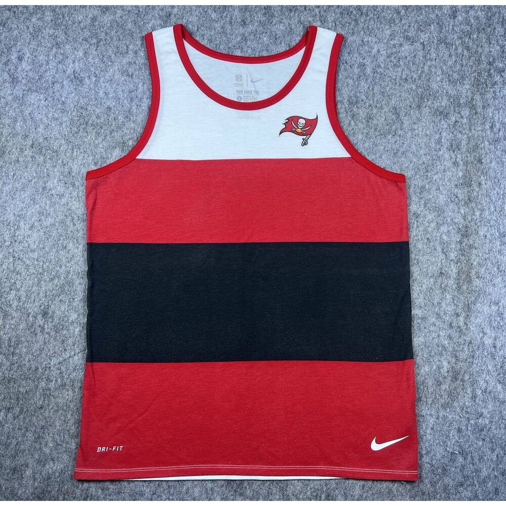 Nike Dri Fit Men's Tampa Bay Buccaneers Tank Top Color Block Sleeveless Size L